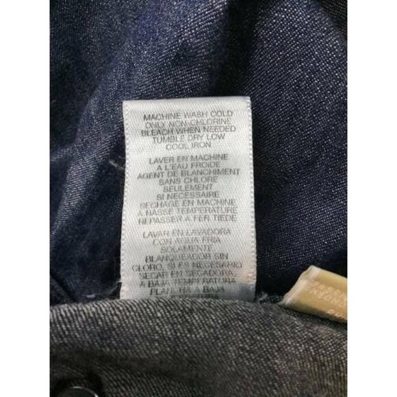 Michael Kors Jeans 6 Blue Medium Wash Trouser Wide - Picture 6 of 6